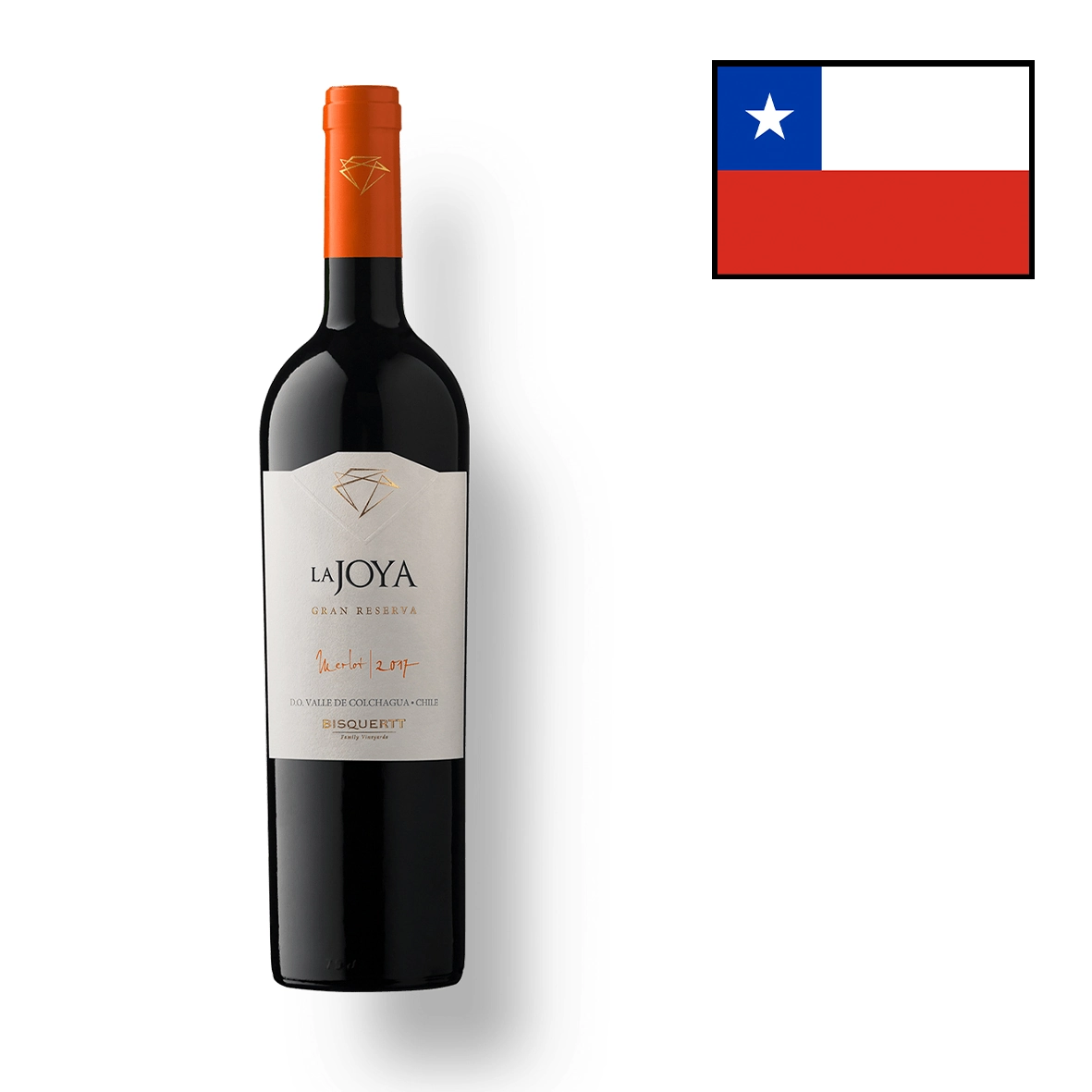 Vinho La Joya Gran Reserva Merlot 2017 750ml