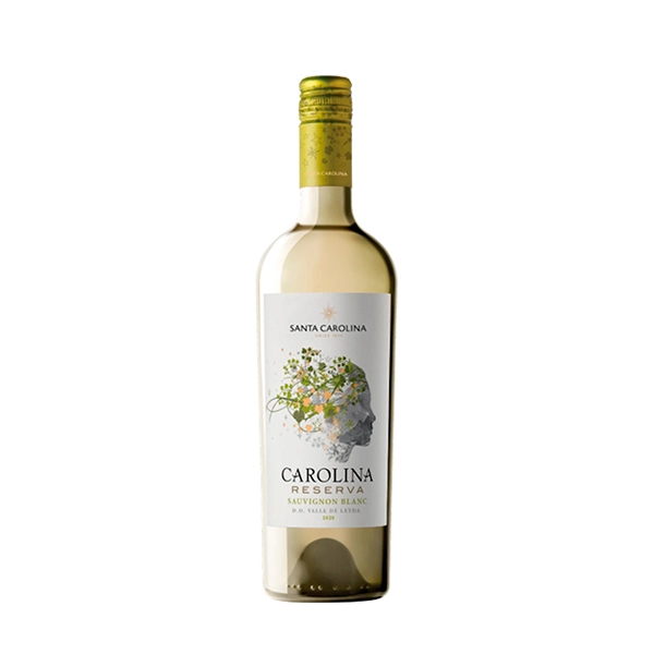 Vinho Chileno Branco Seco Reserva Santa Carolina Sauvignon Blanc Valle De Leyda Garrafa 750ml