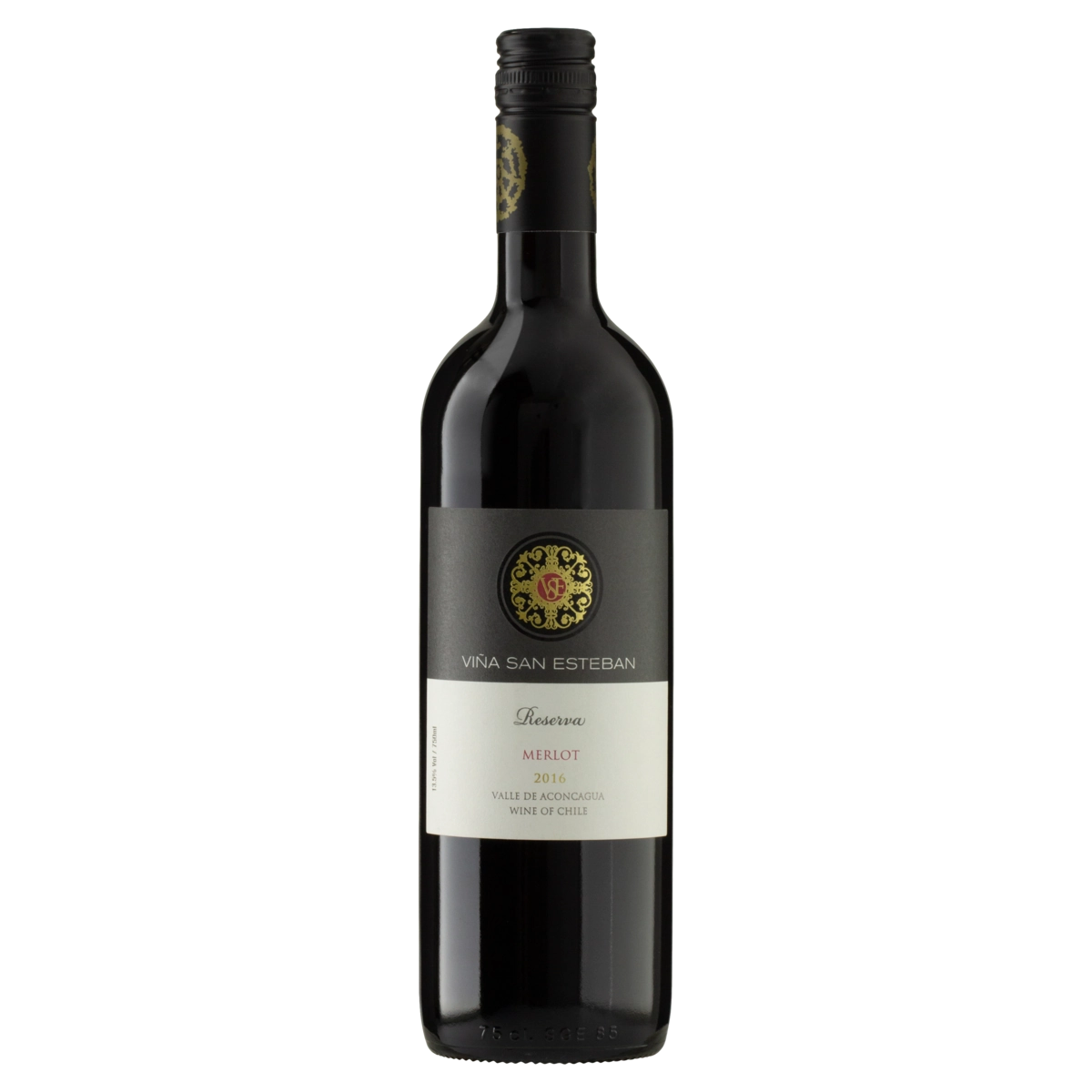 Vinho Chileno Tinto Reserva Viña San Esteban Merlot Valle De Aconcágua Garrafa 750ml