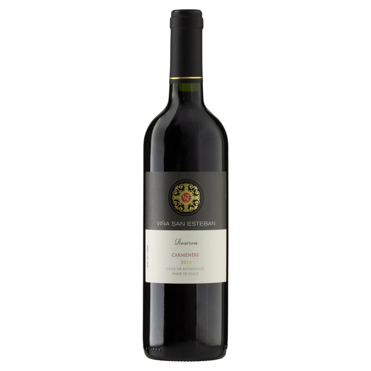 Vinho Chileno Tinto Reserva Viña San Esteban Carménère Valle De Aconcágua Garrafa 750ml
