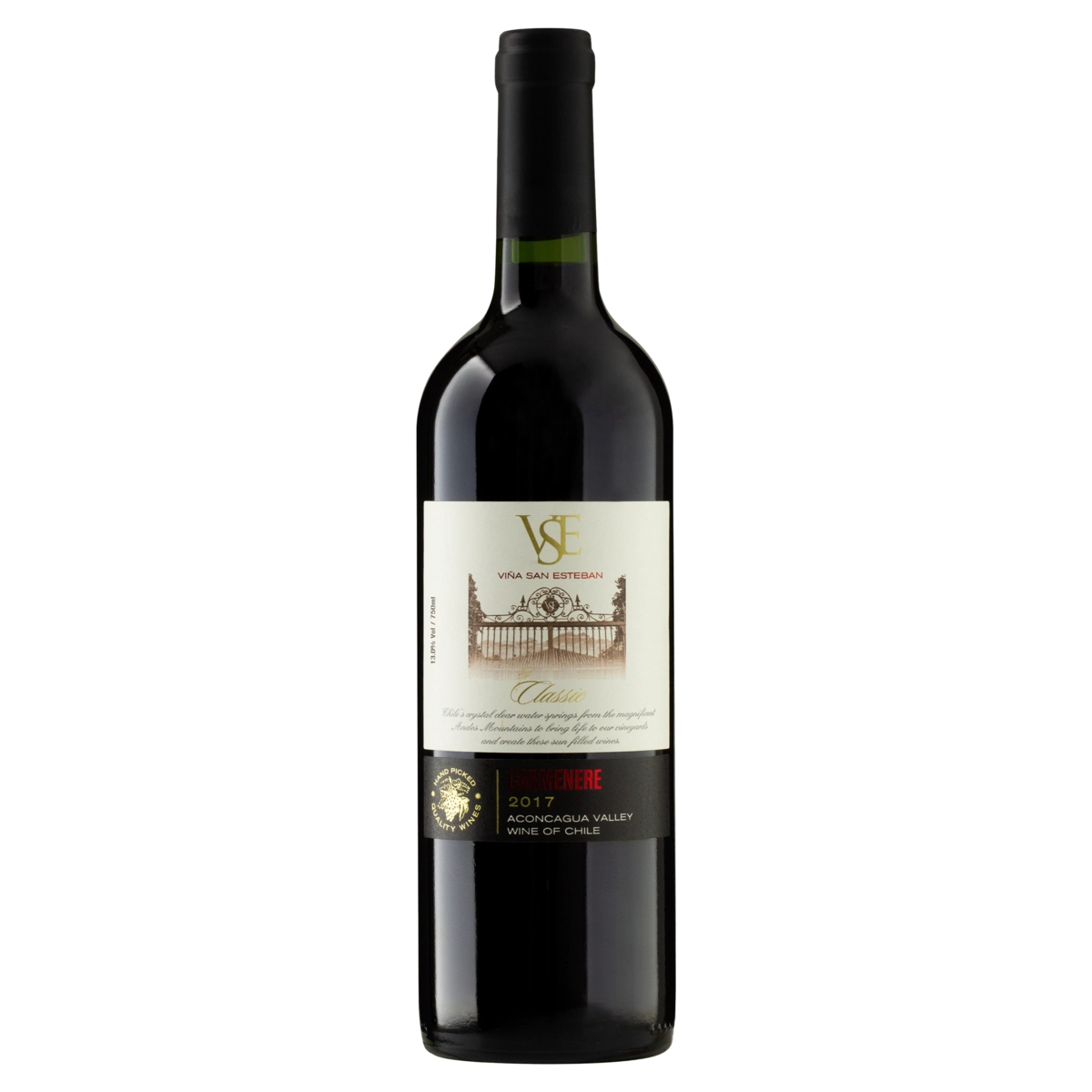 Vinho Chileno Tinto Viña San Esteban Carménère Valle De Aconcágua Garrafa 750ml