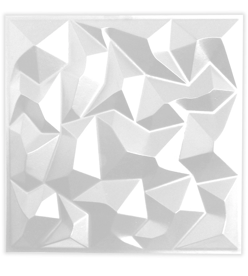 Placa Pianel Pvc Diamante 3d Revestimento De Parede Decorativa 50cm