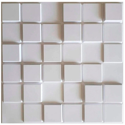 Placa Pianel Pvc Pixels 3d Revestimento De Parede Decorativa 50cm