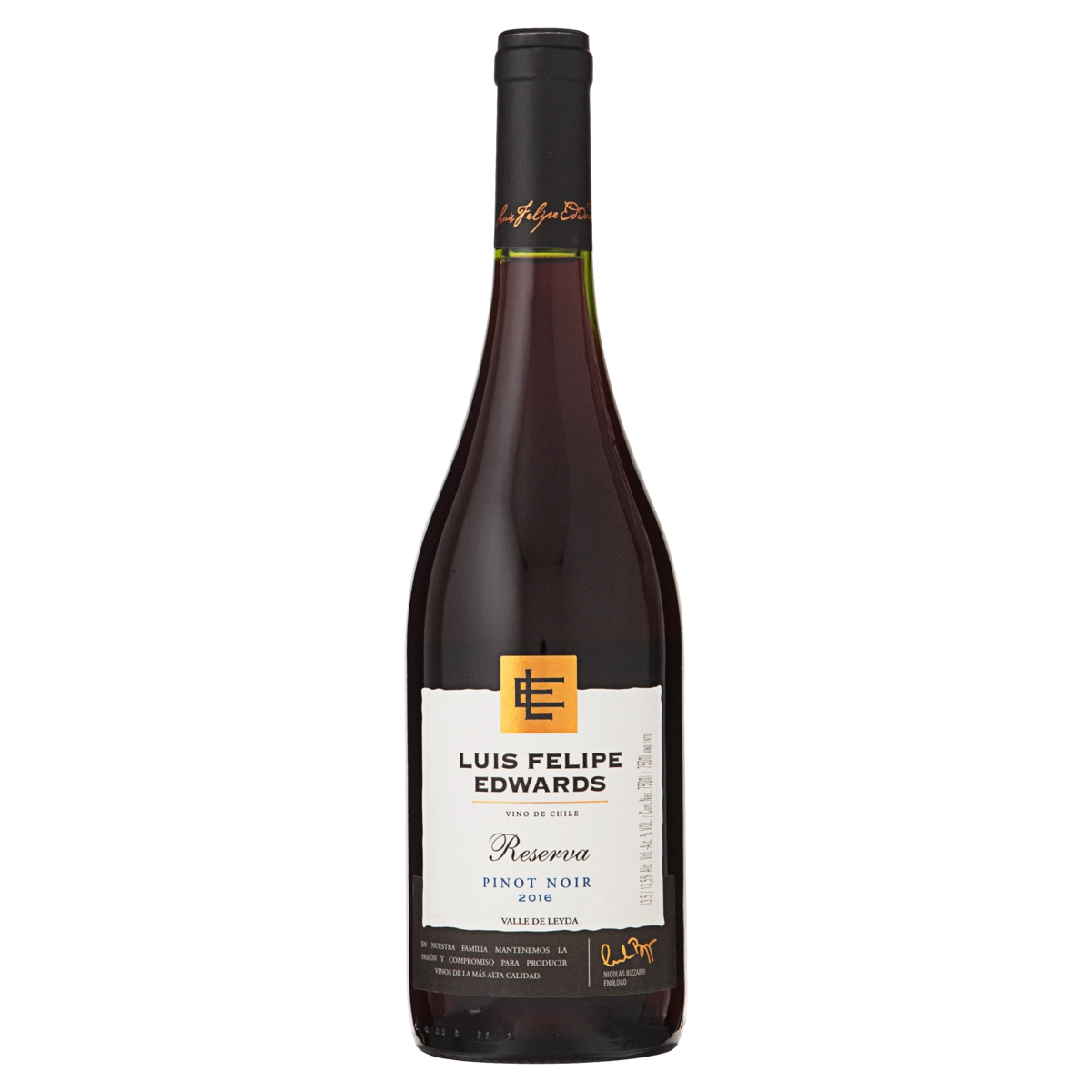 Vinho Chileno Tinto LUIS FELIPE EDWARDS Pinot Noir Reserva Garrafa 750ml