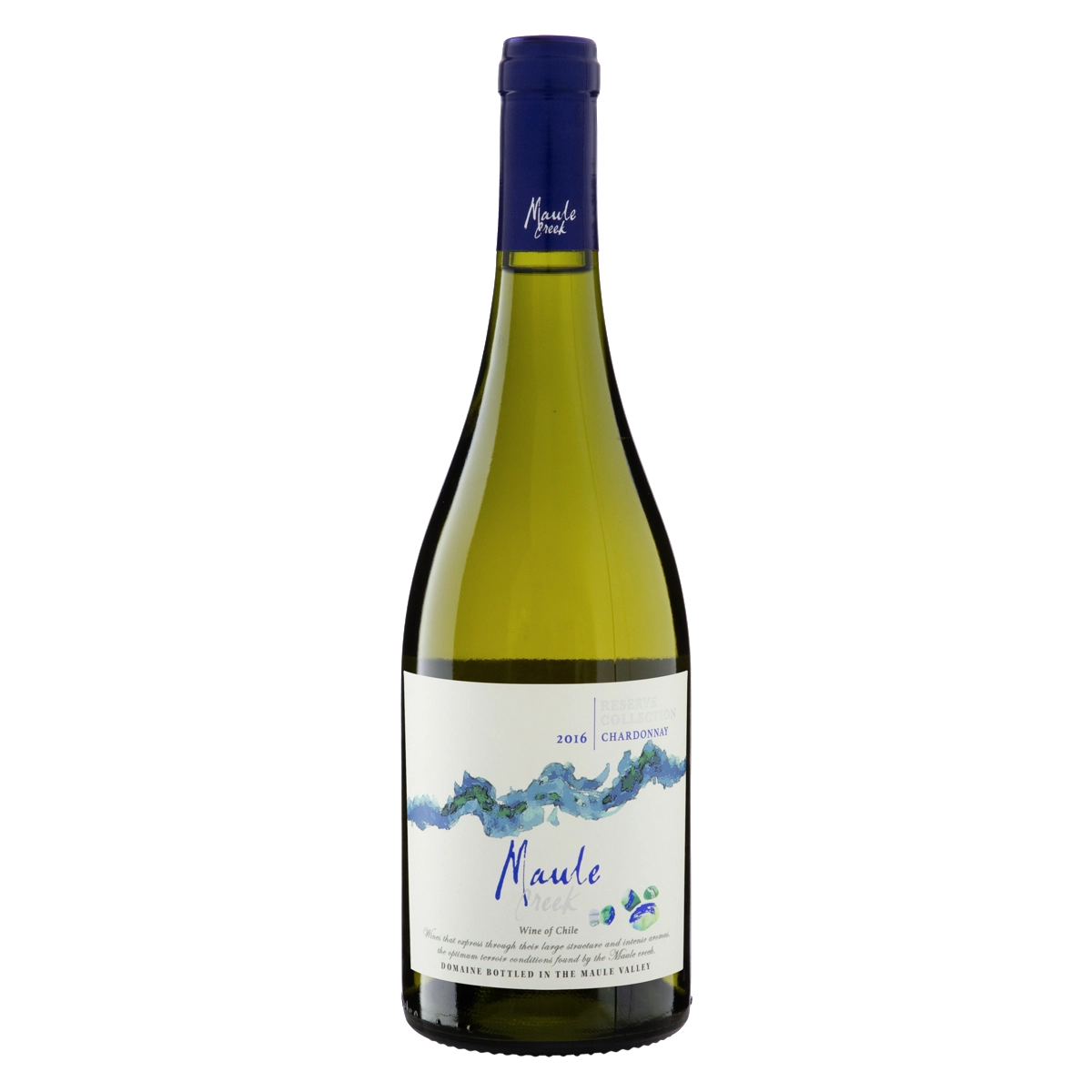 Vinho Chileno Branco Meio Seco Reserve Collection Maule Creek Chardonnay Valle Del Maule Garrafa 750