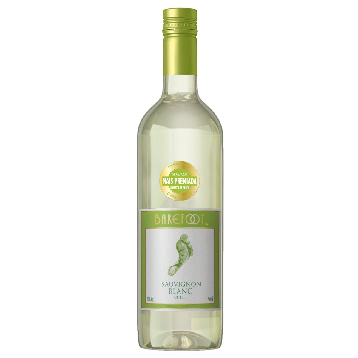 Vinho Chileno Branco BAREFOOT Sauvignon Blanc Garrafa 750ml