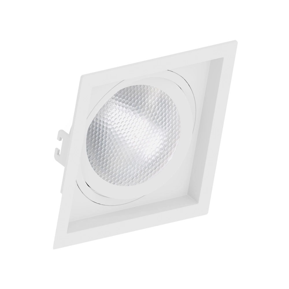Kit 11 Spot Embutir Quadrado Recuado P/ Par30 Branco - Save Energy