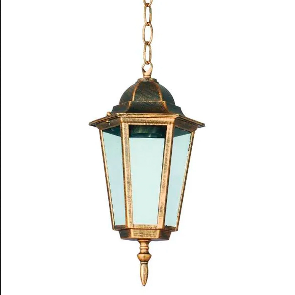 Kit 2 Pendente Colonial Vintage Ac204t Class Nice Ouro Velho