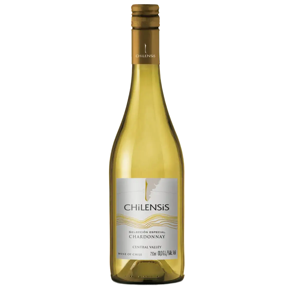 Vinho Chileno Branco Chardonnay CHILENSIS Garrafa 750ml