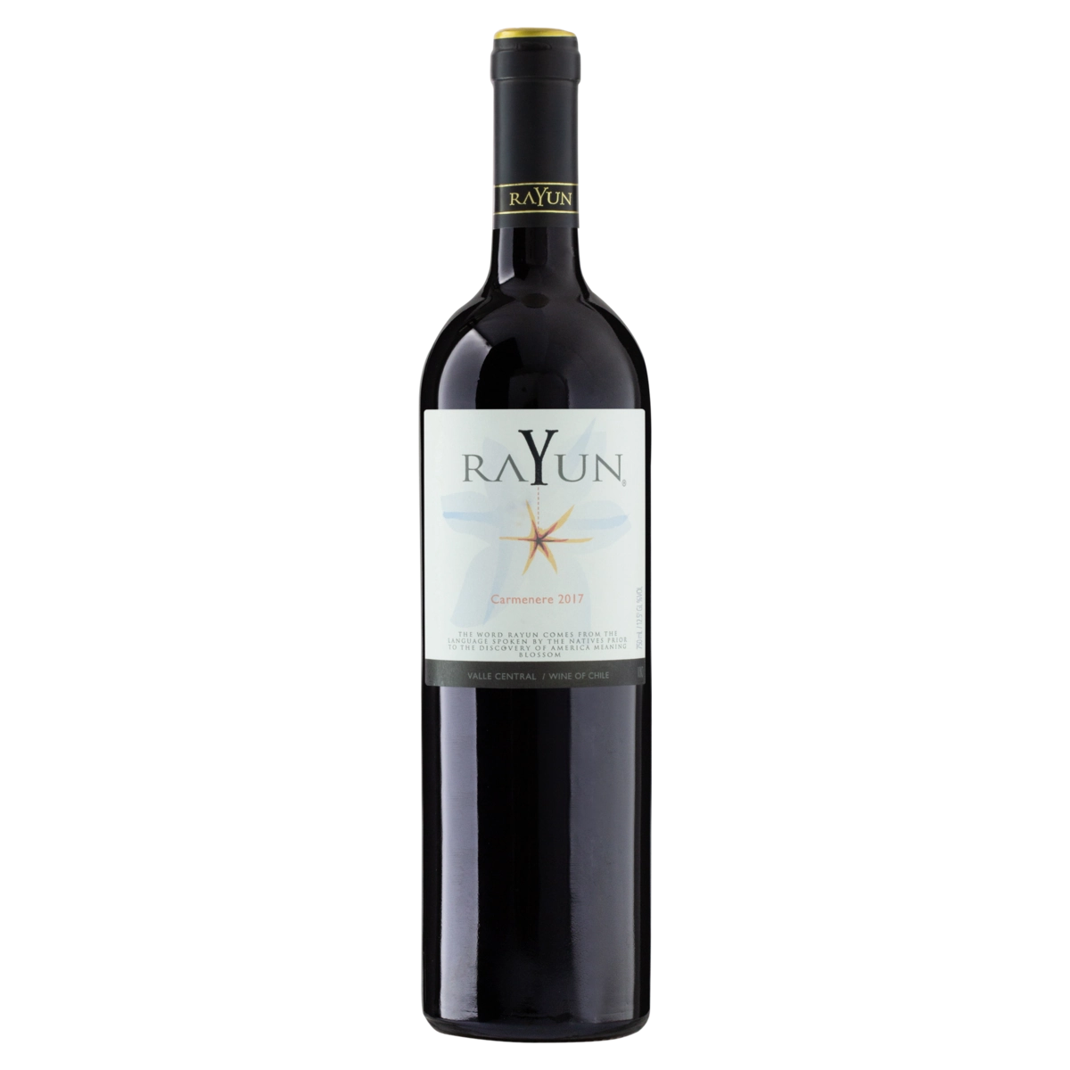 Vinho Chileno Tinto Seco Rayun Carménère 2017 Valle Central Garrafa 750ml