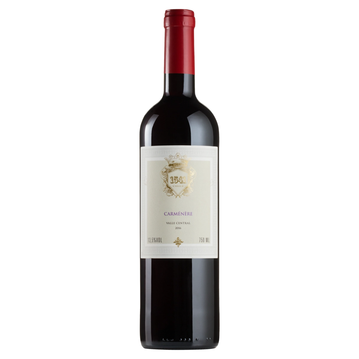 Vinho Chileno Tinto Meio Seco 1541 Carménère Valle Central Garrafa 750ml