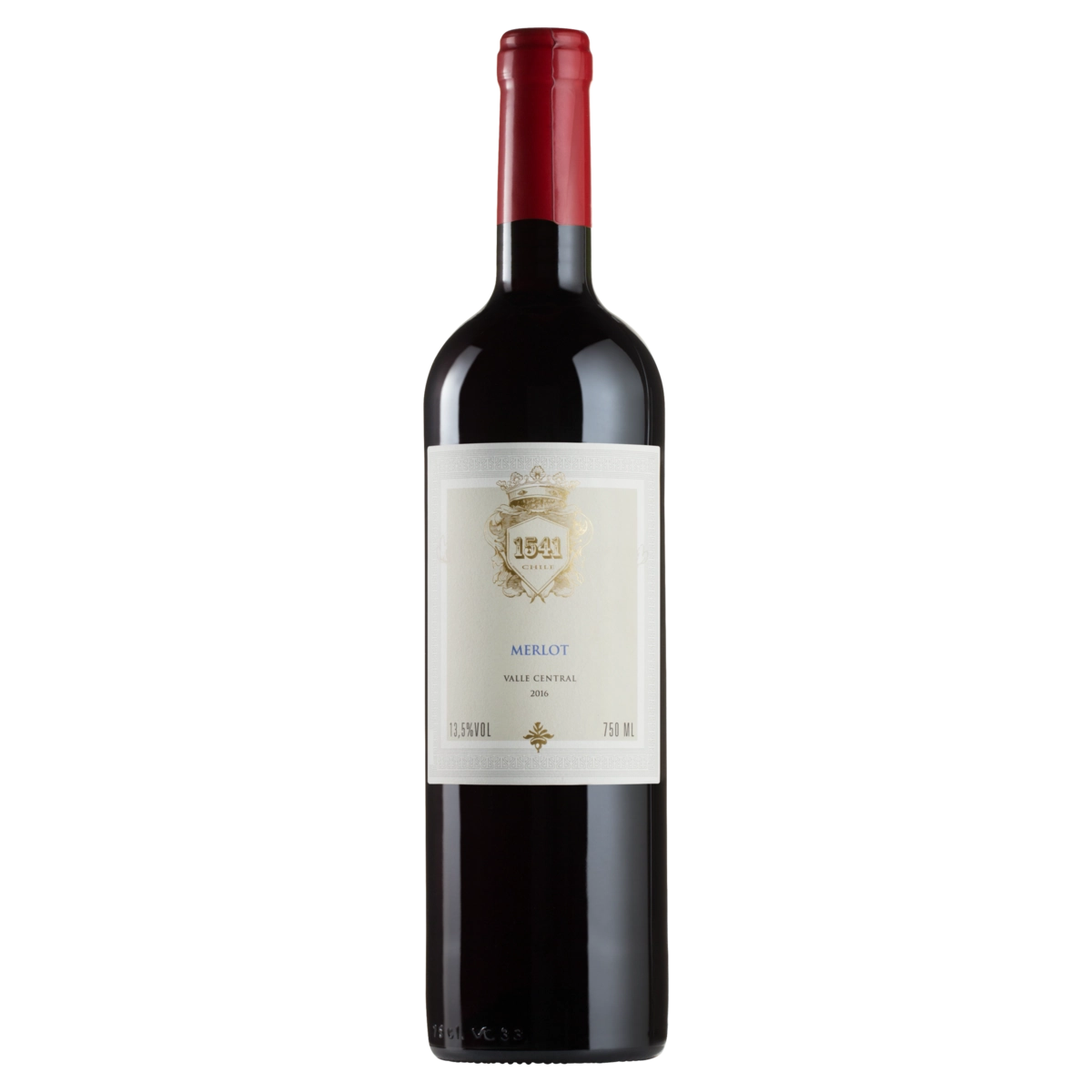 Vinho Chileno Tinto Meio Seco 1541 Merlot Valle Central Garrafa 750ml