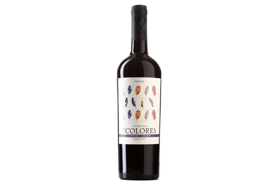 Vinho Tinto 7Colores Reserva Caménère Cinsault - 750 mL