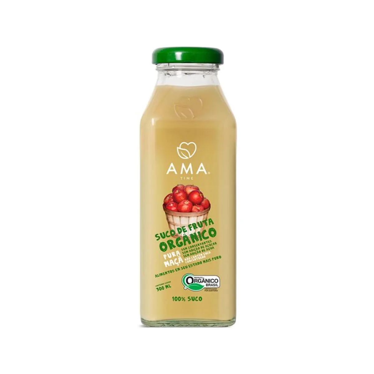 Suco De Maçã Orgânico Ama 300ml