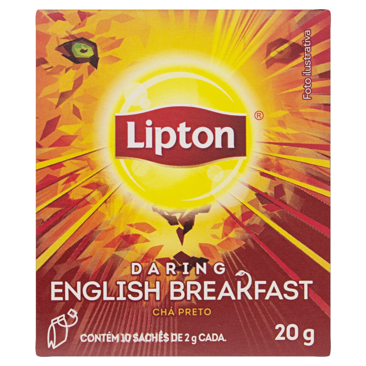 Chá Preto Daring English Breakfast Lipton Caixa 20g 10 Unidades