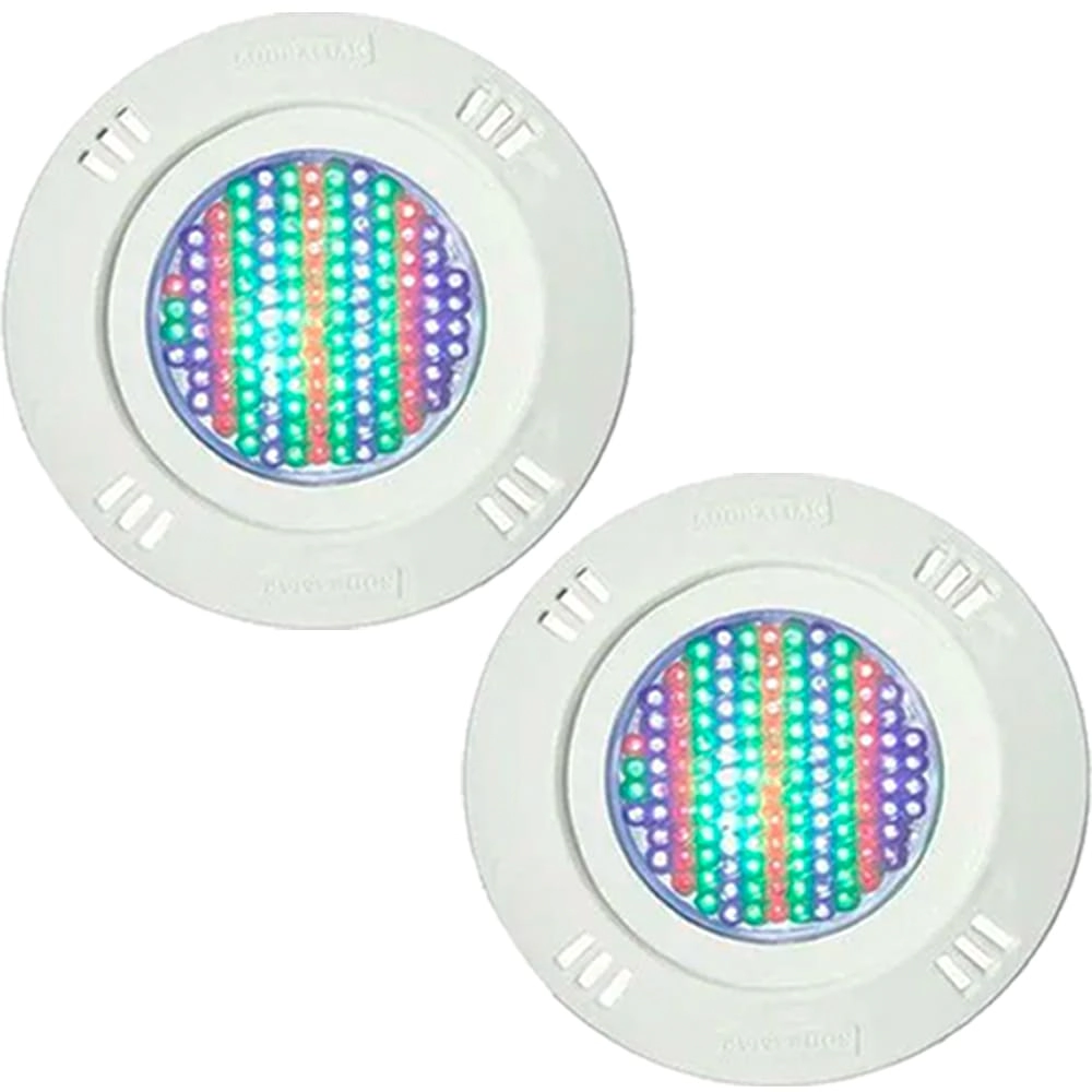 2x Led Piscina Rgb Pratic 133 Universal 11w 16m² - Sodramar