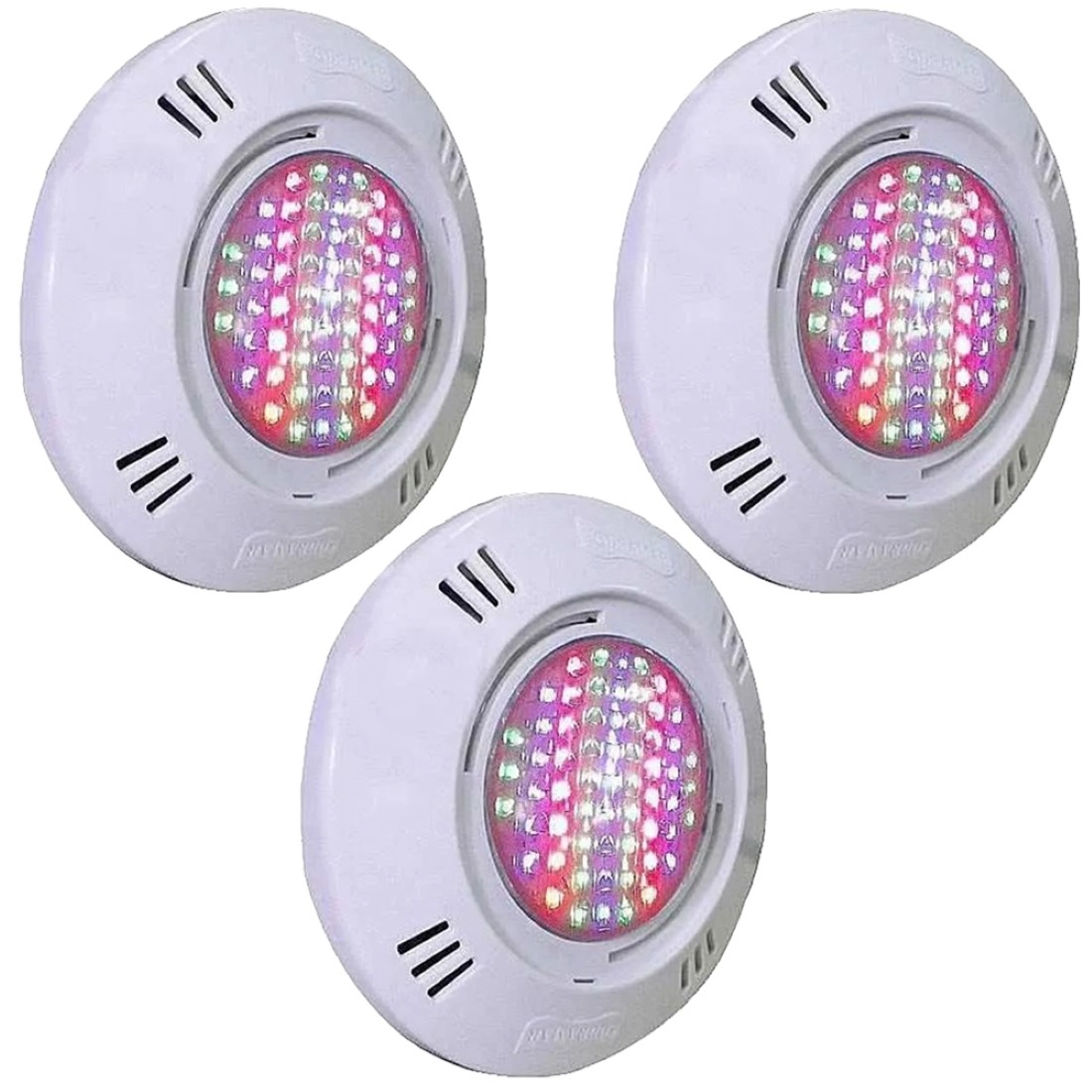Kit 3 Iluminação Led Piscina Smd 9w Rgb Colorido  Sodramar