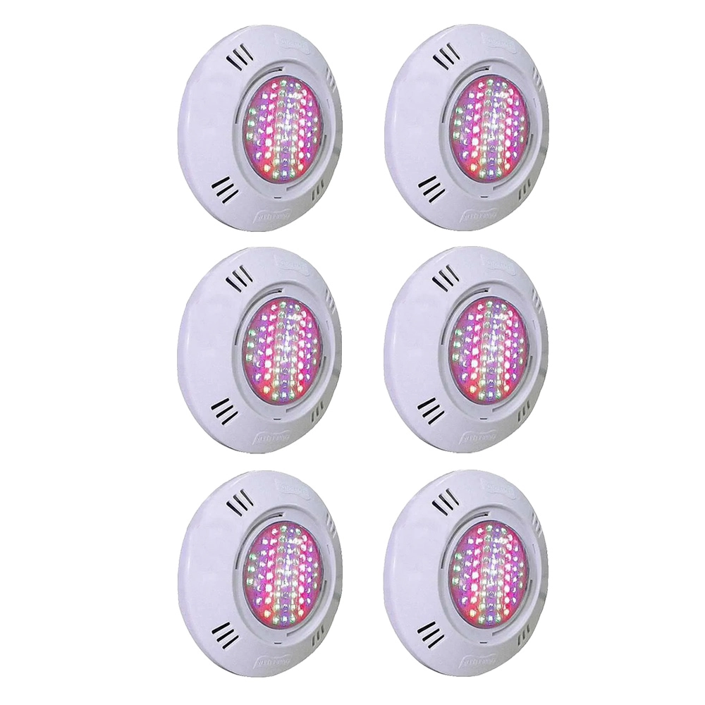 Kit 6 Iluminação Led Piscina Smd 5w Rgb Colorido - Sodramar