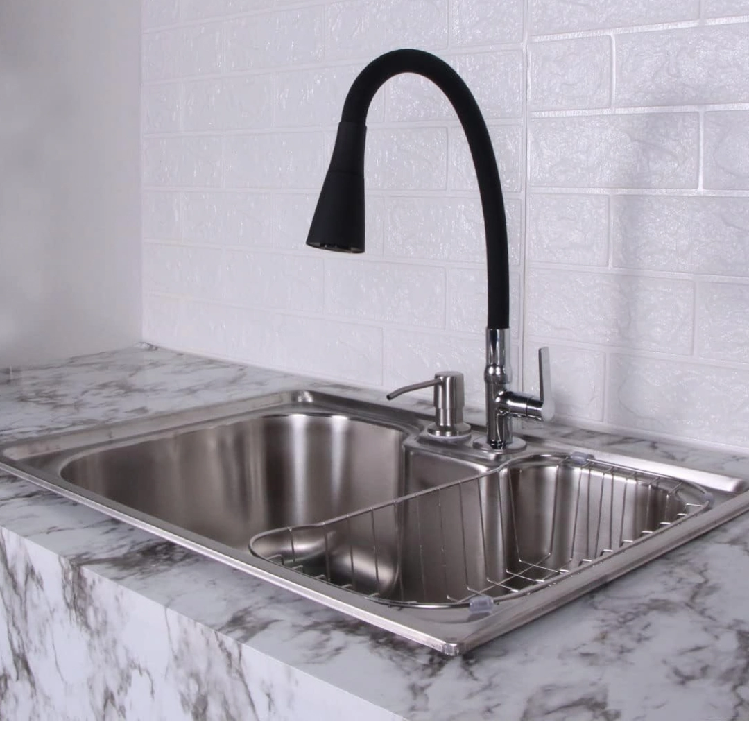 Cuba Cozinha Gourmet Pia Inox 304 60x42cm com Acessórios + Torneira