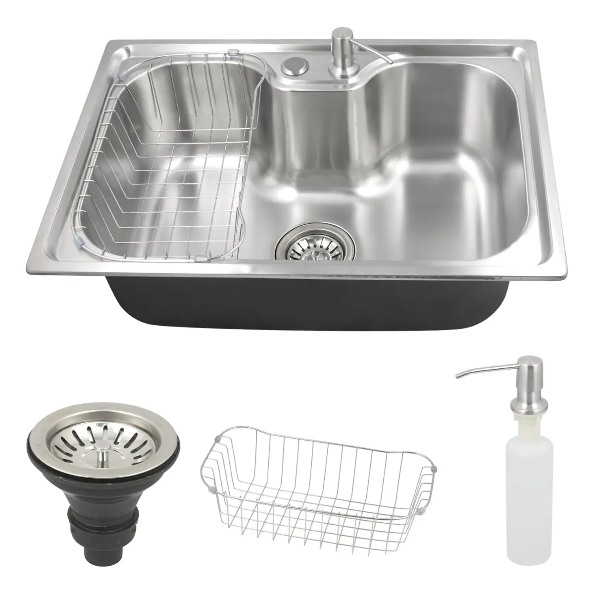 Cuba Gourmet Cozinha Aço Inox 201 Com Acessórios 60x42cm
