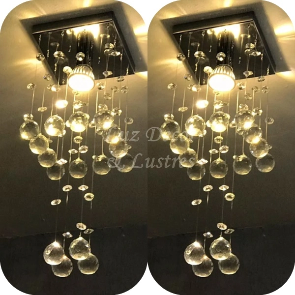 Kit Luminárias Para Lavabo Com Lâmpadas Branco Quente 25cm Bivolt