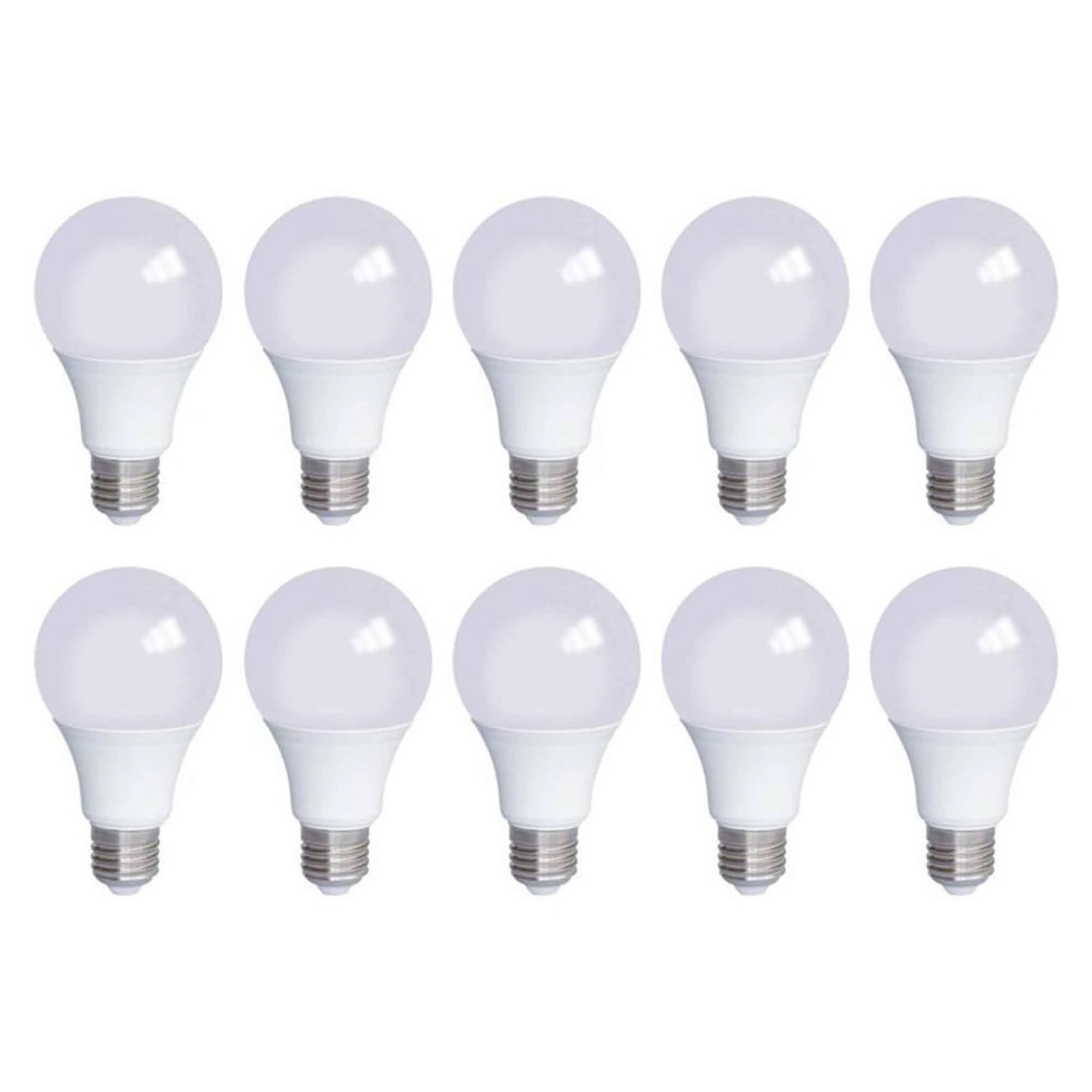 Lâmpada Led 12w Kit 10 Unidades Bulbo Fria Soquete E27 Bivolt Luz Branco Frio 6500k