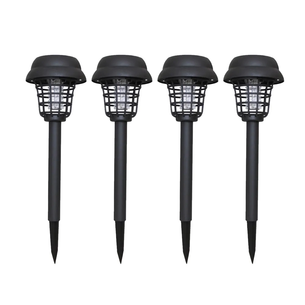 Mata Mosquito Choque Repelente Solar Eletrico Espeto Kit 4 Unidades 2 Funções