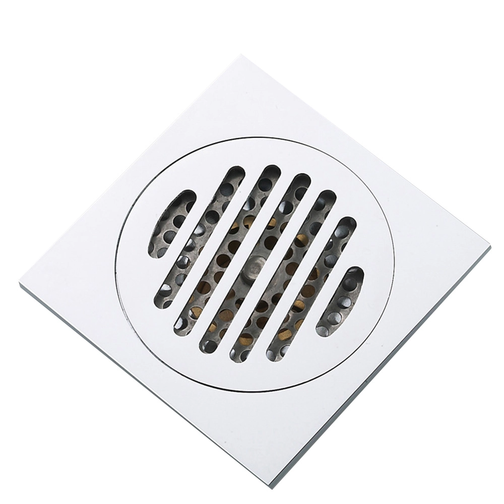 Ralo Abertura Anti Insetos Inox Para Banheiro 10x10 Anti Odor