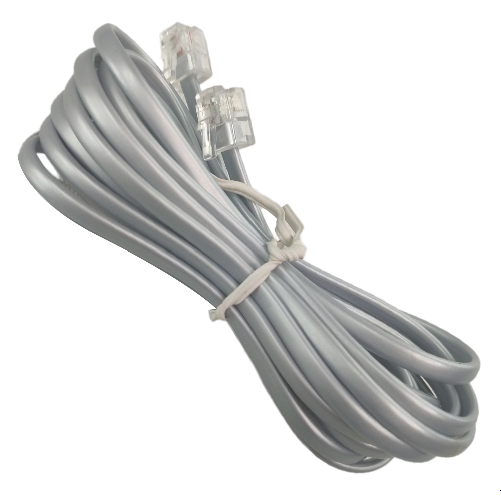 Fio Telefonico Cabo Rj11 3 Metros Telefone Fixo Extensao Resistente