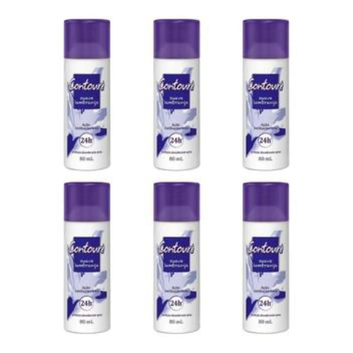 Kit c/ 6 Unidades de Desodorante Spray Contoure 80ml Lembranças