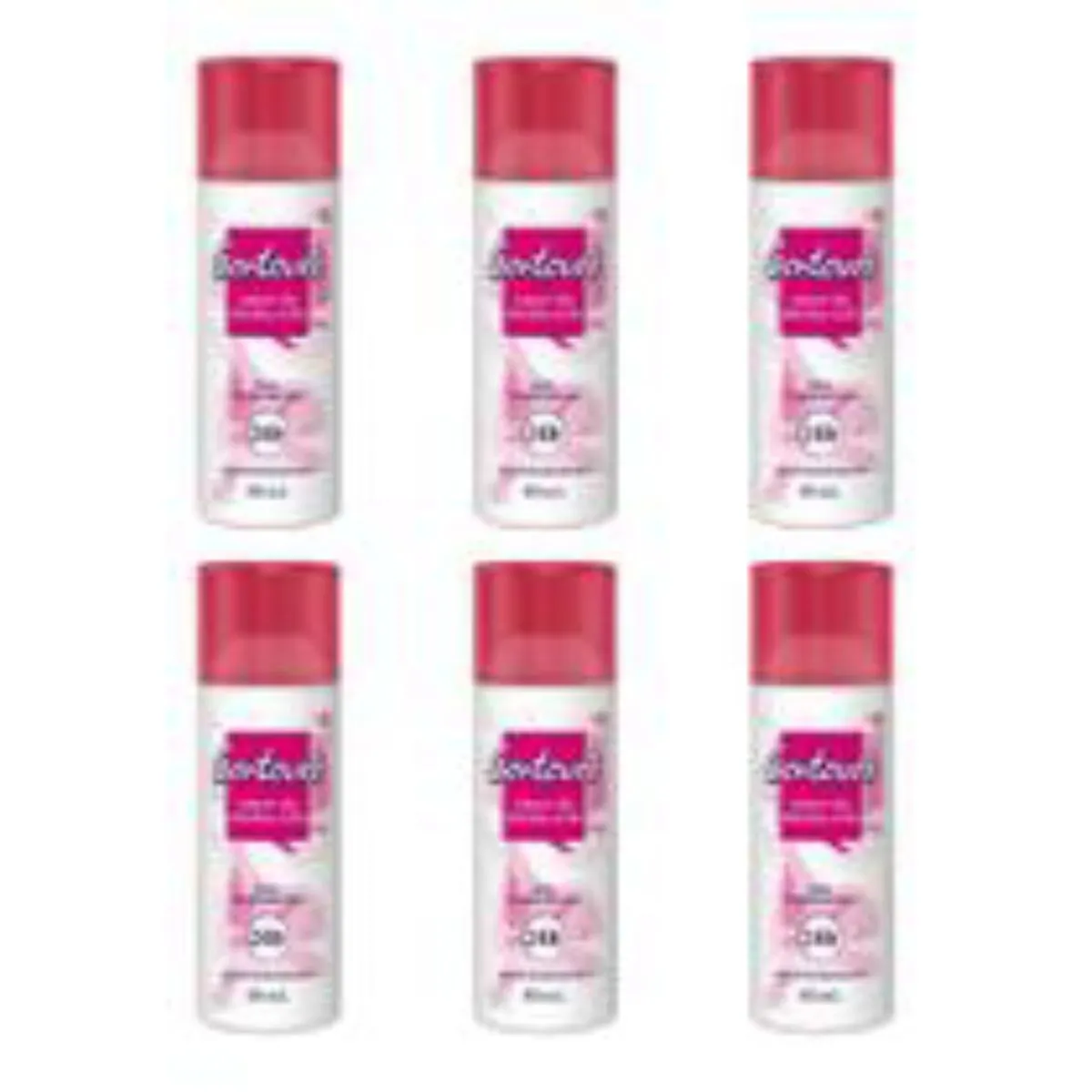 Kit c/ 6 Unidades de Desodorante Spray Contoure 80ml Amor Vida