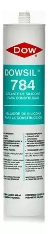 DOWSIL 784 - Selante Silicone Acético Áreas Úmidas Antifungo Alumínio Janelas 310g - INCOLOR