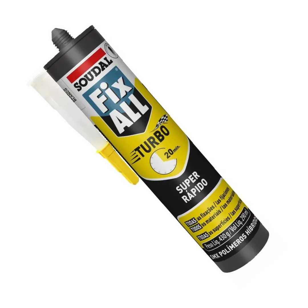 Fix All Turbo - Super Cola Rápida Selante Soudal 430g - Branco