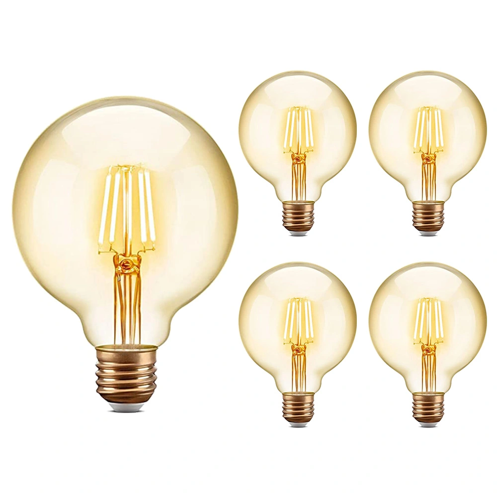 Kit 4 Lâmpada Led Filamento G95 4w 2200k Retrô Vintage Opus