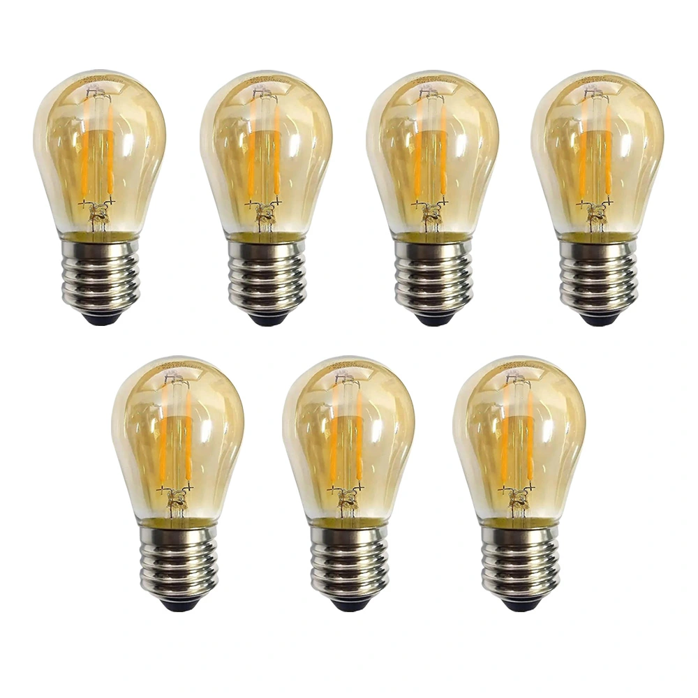 Kit 7 Lâmpada Led Filamento G45 2w 2200k Retrô Vintage Delis