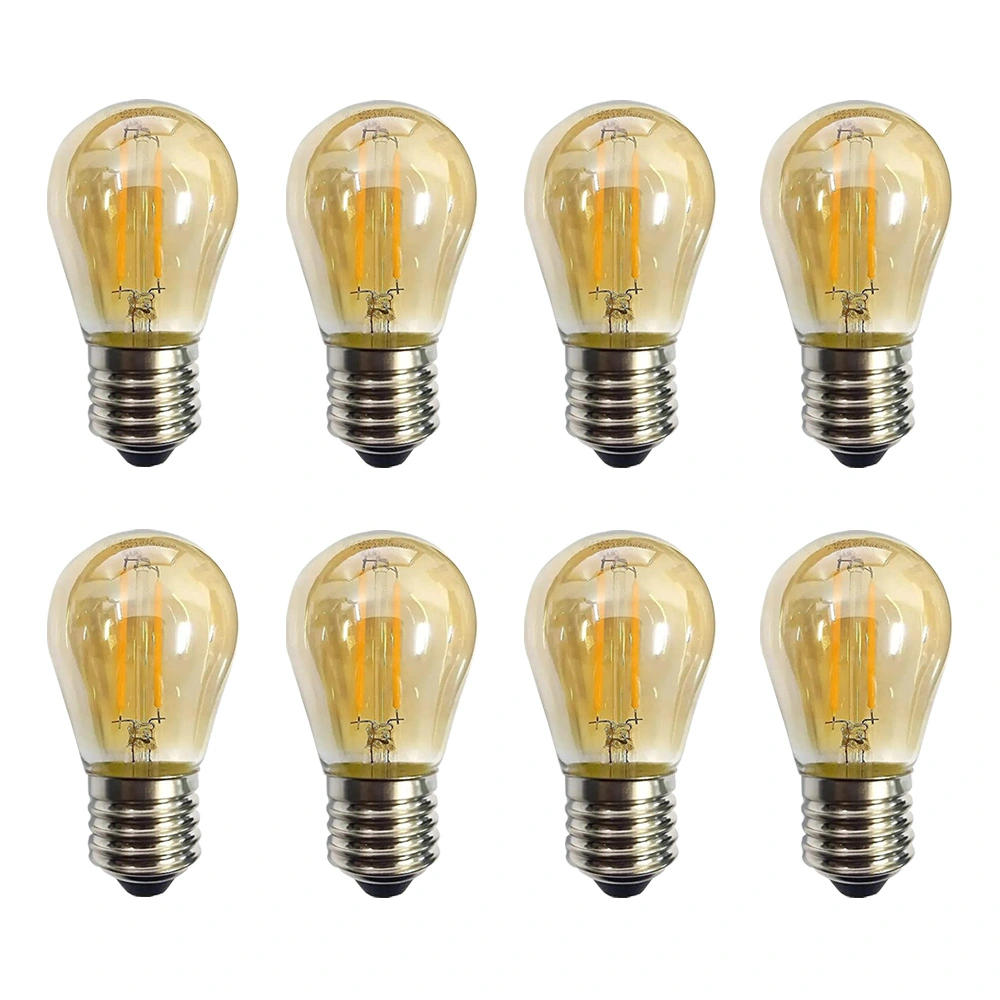 Kit 8 Lâmpada Led Filamento G45 2w 2200k Retrô Vintage Delis