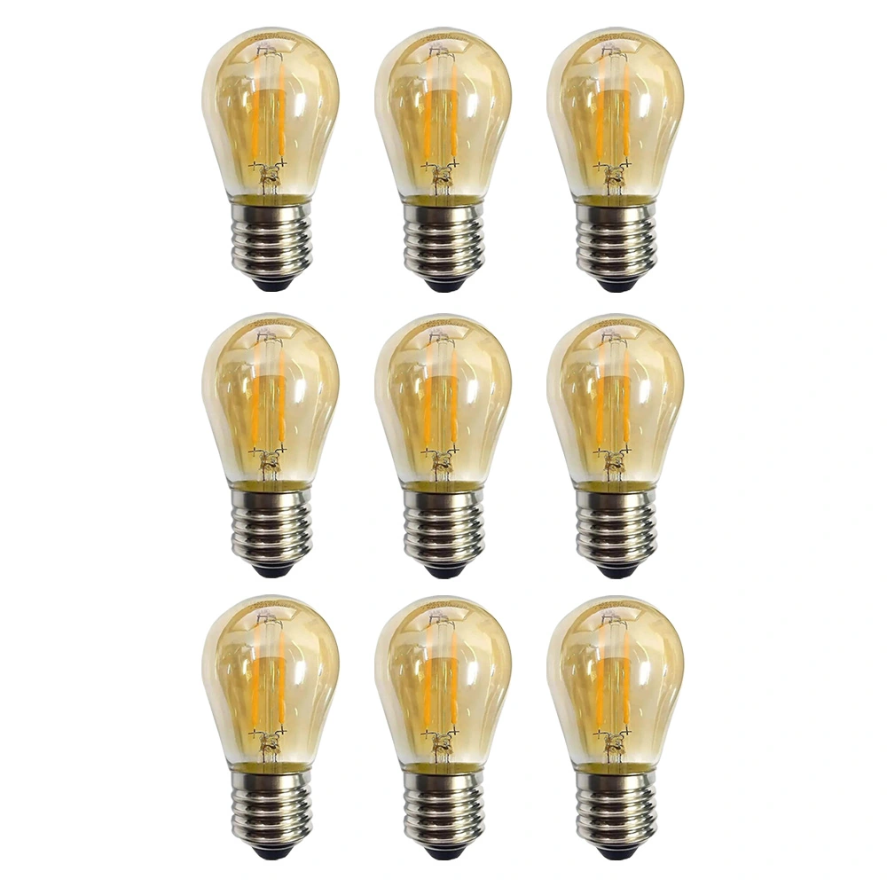Kit 9 Lâmpada Led Filamento G45 2w 2200k Retrô Vintage Delis