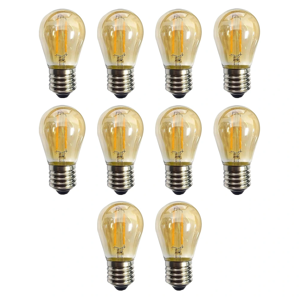Kit 10 Lâmpada Led Filamento G45 2w 2200k Retrô Vintage Delis