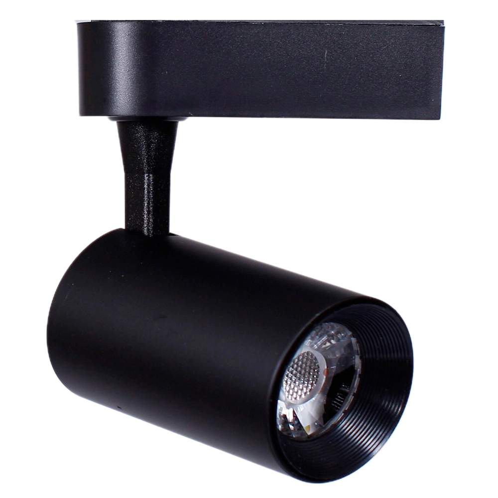 Spot Para Trilho Led 7w Branco Quente Bivolt Preto Delis
