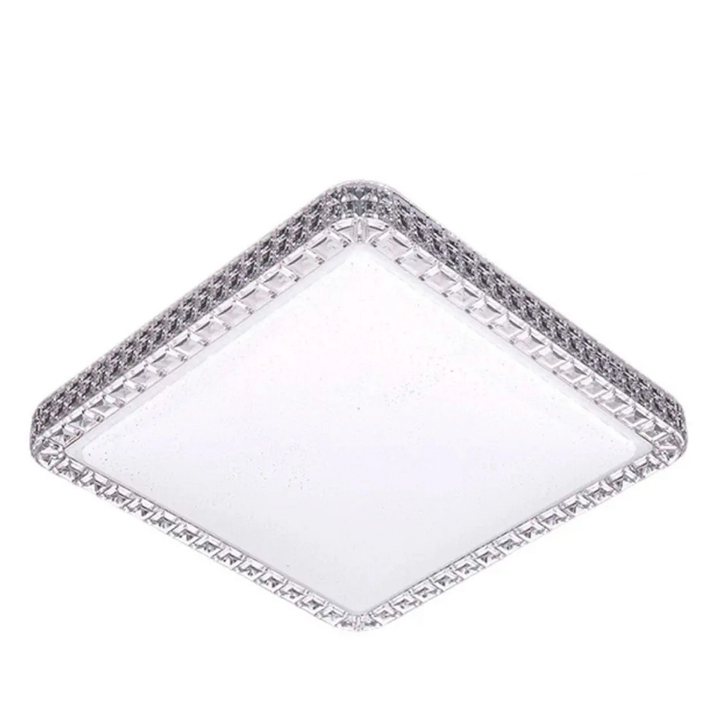 Kit 2 Plafon Led Acrílico Orion 12w Branco Frio 28x28cm