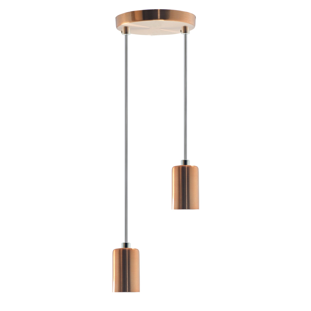 Pendente Soquete Copinho E27 Rose Gold Duplo