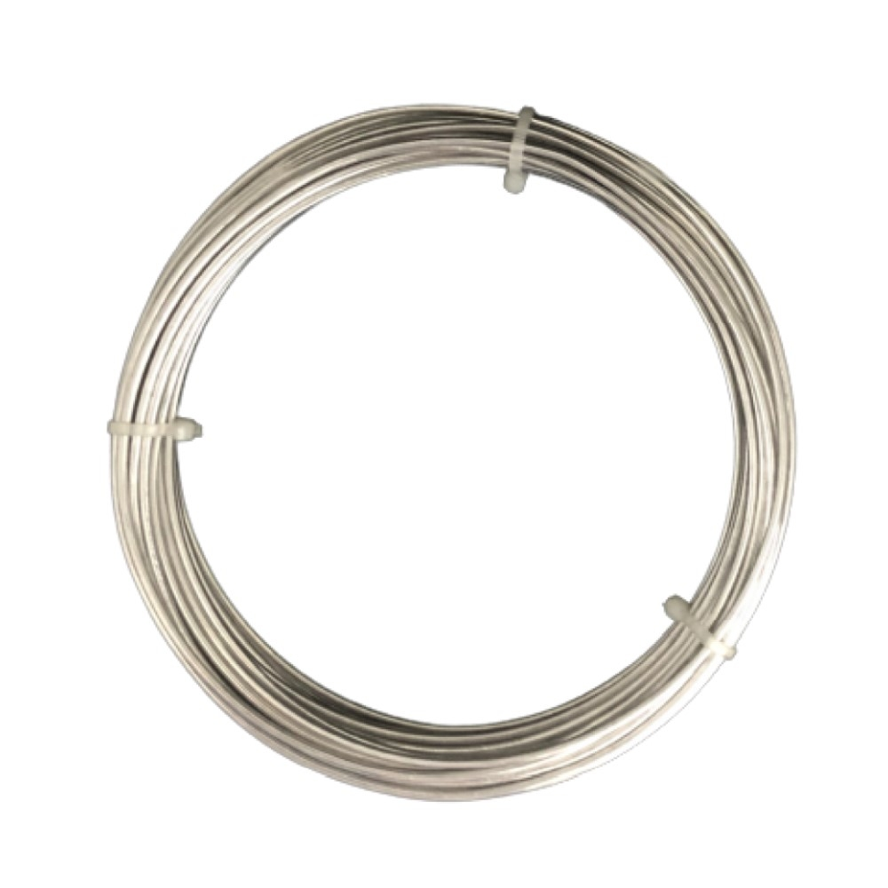 Arame Aluminio Diâmetro 3mm Rolo C/ 20metros (380g)