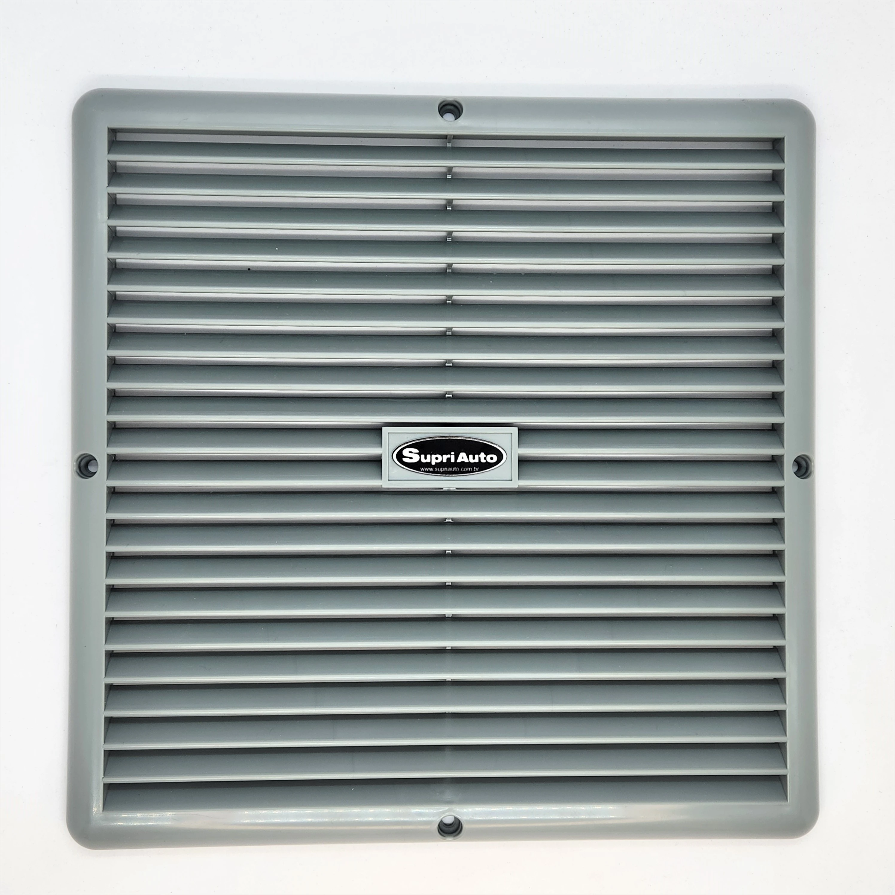 Grelha / Grade De Ventilação Cinza 250x250mm