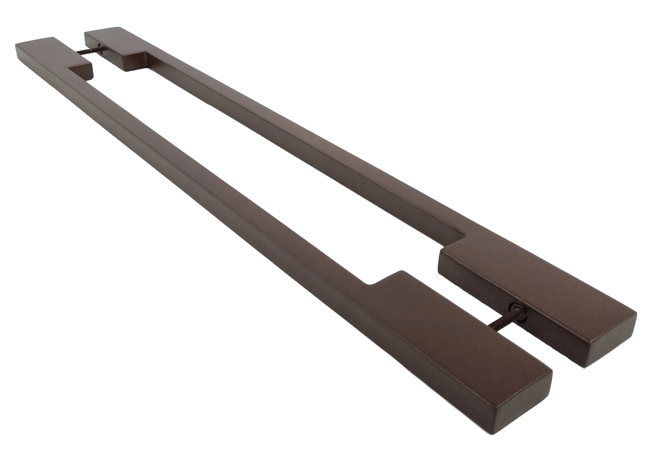 Puxador Para Porta Iuna 50x20mm 180cm Corten Inox 304