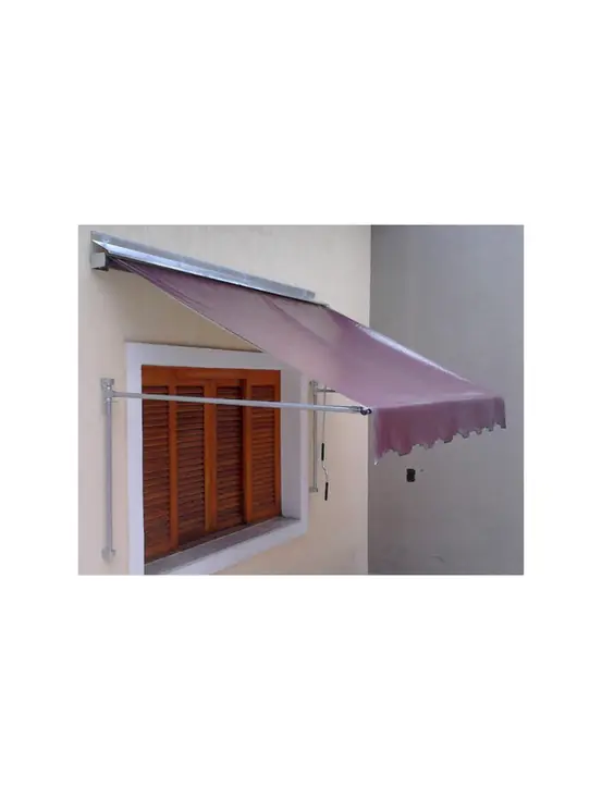 Lona Confeccionada Para Toldo Retrátil 2m X 1,20m Cor Marrom Café *SOMENTE A LONA*