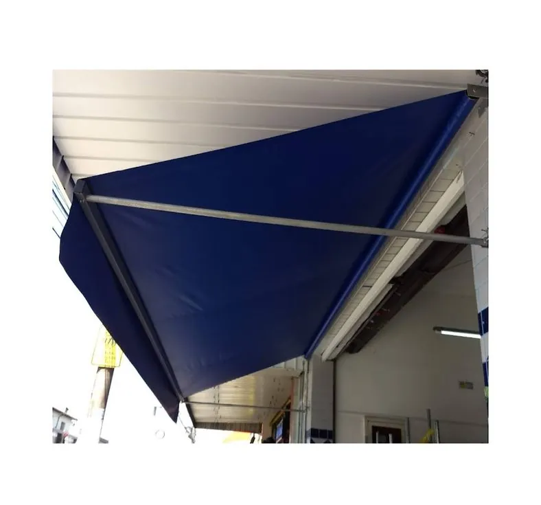 Lona Confeccionada Para Toldo Retrátil 4m X 1,30m Cor Azul *SOMENTE A LONA*