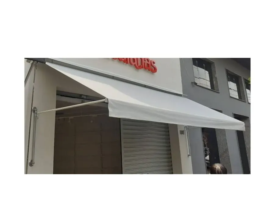 Lona Confeccionada Para Toldo Retrátil 4m X 1,30m Cor Branco *SOMENTE A LONA*