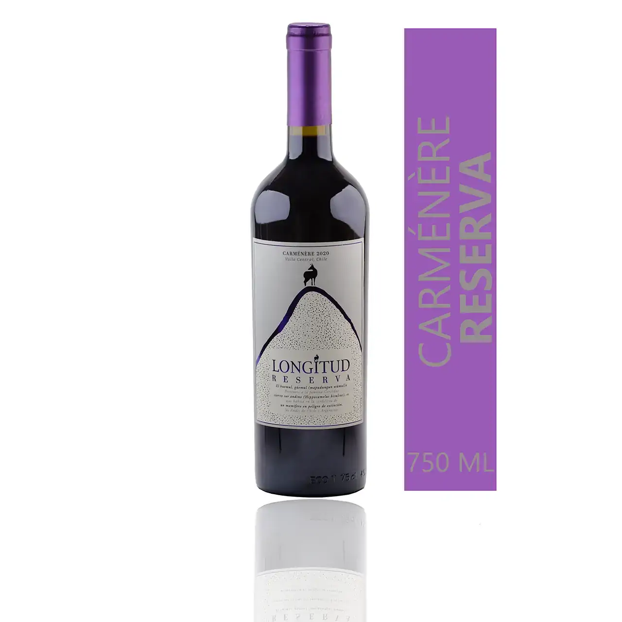 Vinho Tinto Longitud Carmenere Reserva 750 Ml