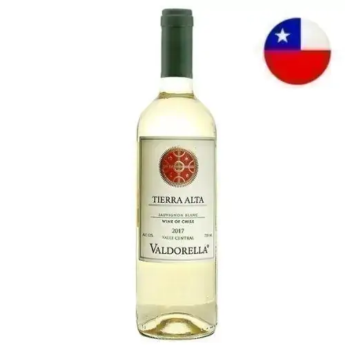 Vinho Chileno Branco Seco Tierra Alta Valdorella Sauvignon Blanc Valle Central Garrafa 750ml
