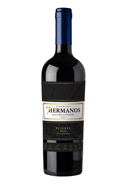 Vinho Chil.7 Hermanos Reserva Merlot 750ml